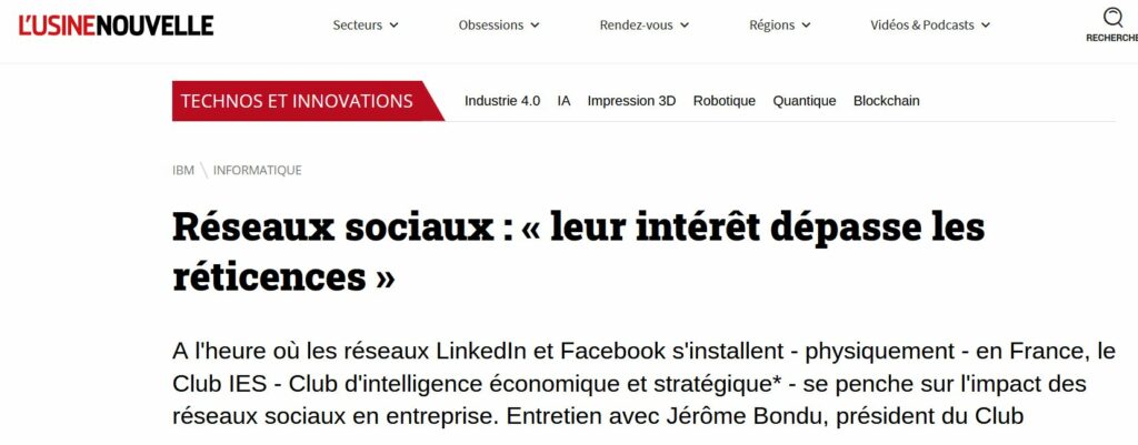 Les réseaux sociaux