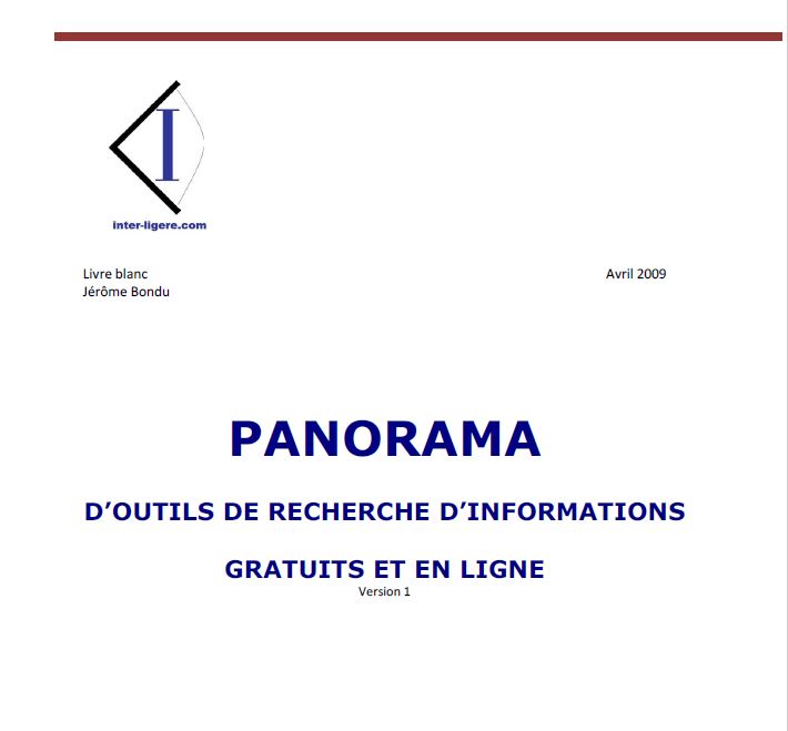 Panorama des outils de recherche d'informations