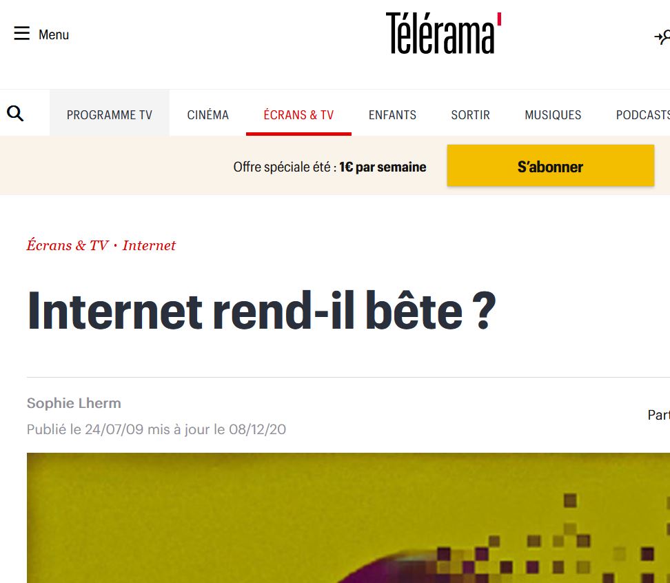 Internet rend-il bête ?