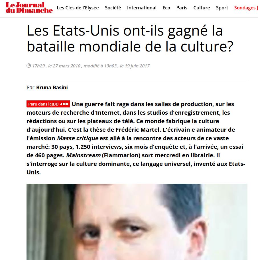 La bataille mondiale de la culture