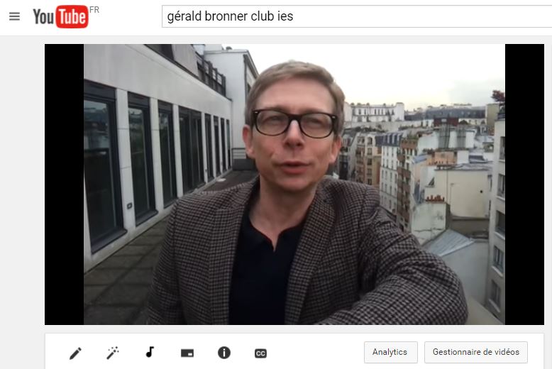 Interview de Gérald Bronner