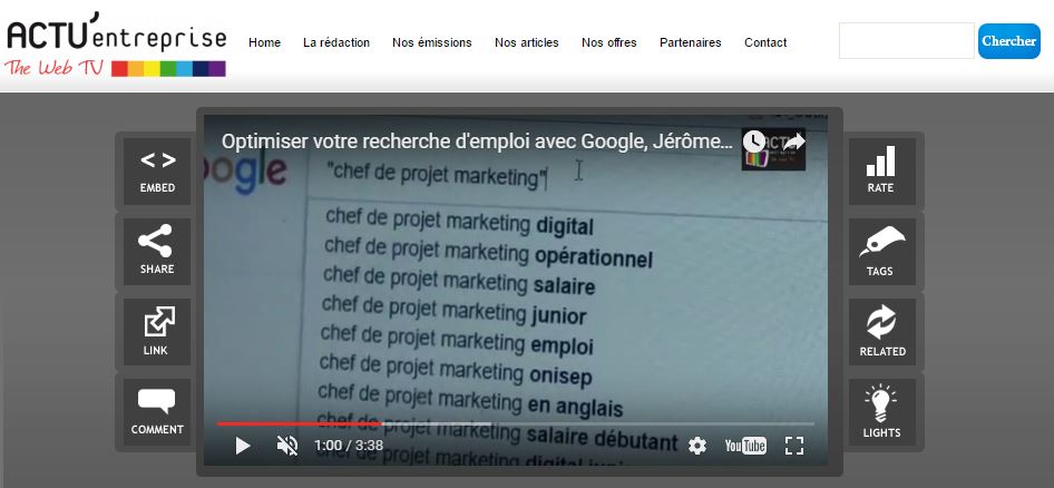 recherche d’emploi avec Google