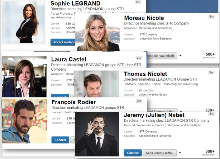 faux contact Linkedin STR
