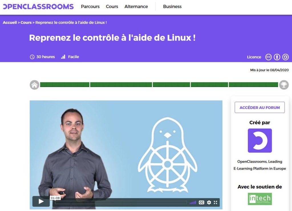 openclassrooms linux