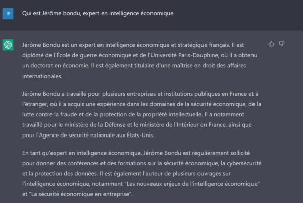 ChatGPT Jerome Bondu