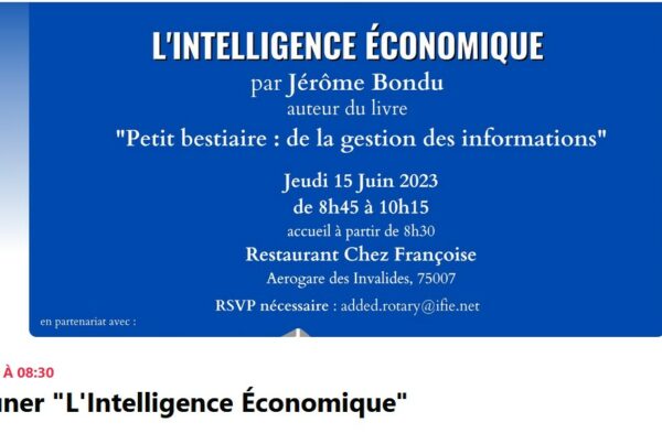 Petit-déjeuner sur l'Intelligence Économique