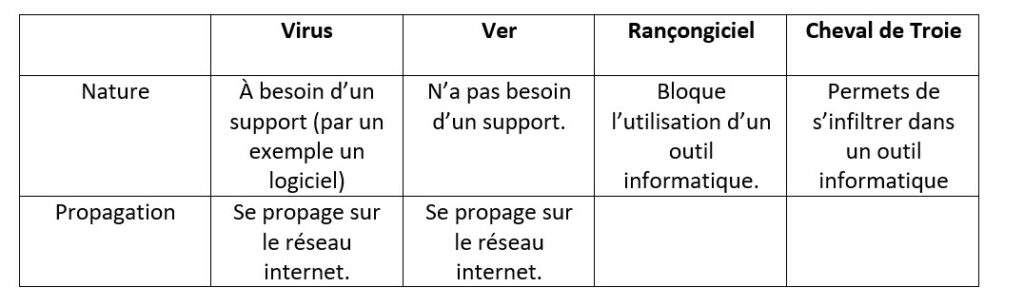 vers et virus informatiques 